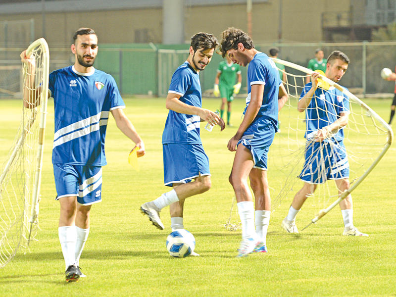 جانب من تدريب المنتخب الأولمبي