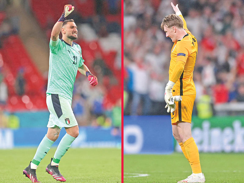 حارسا مرمى انكلترا وإيطاليا