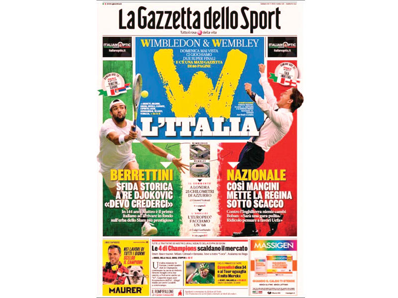  الصحف الإيطالية