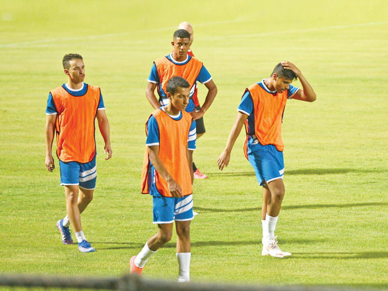 جانب من تدريب سابق لـ «الأولمبي»