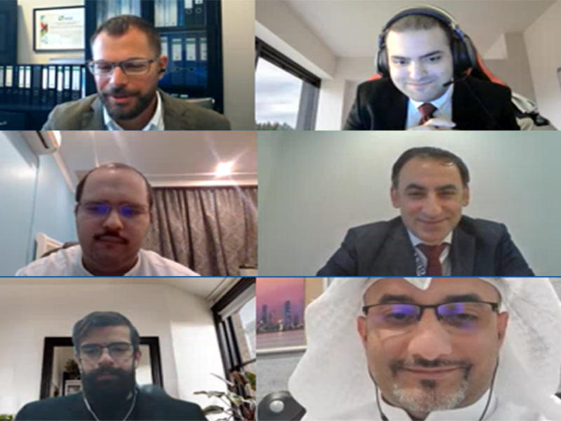 جانب من حفل التكريم الافتراضي