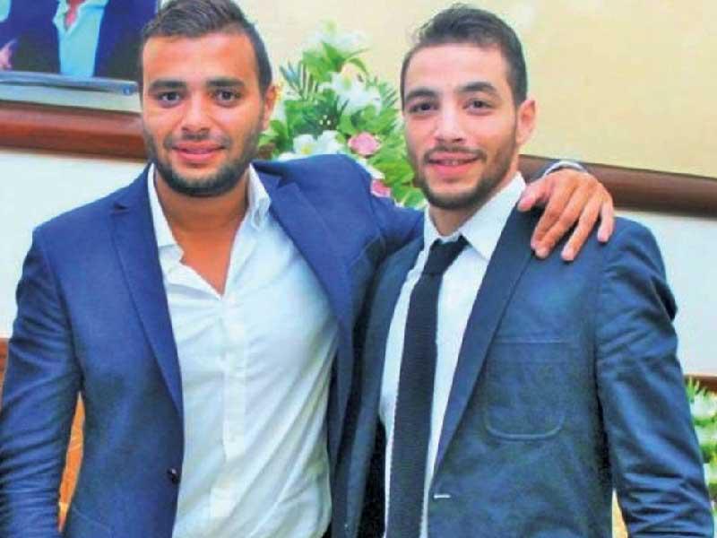 الفنان رامي صبري وشقيقة كريم صبري