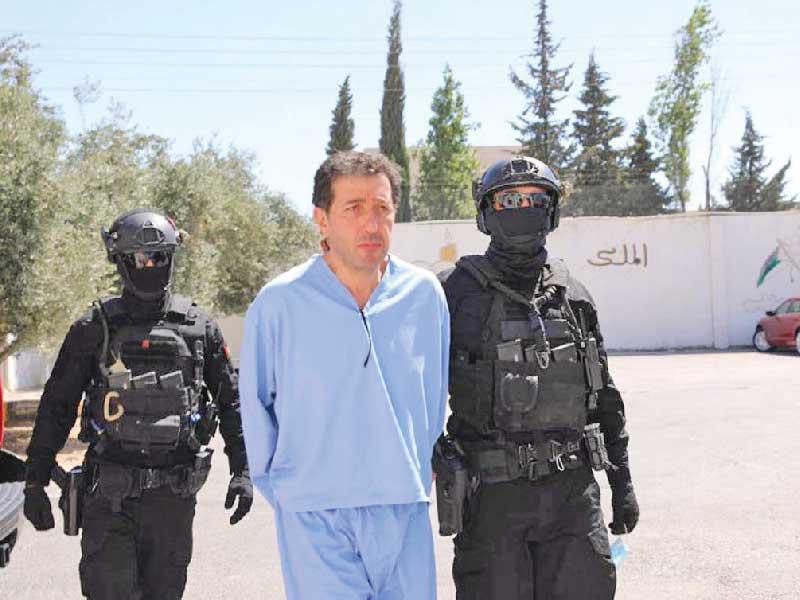 باسم عوض الله بعد الحكم عليه أمس (وكالة بترا الأردنية)n