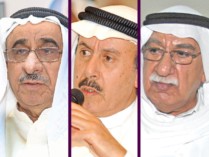 علي السبتي - خليفة الوقيان - سليمان الشطي