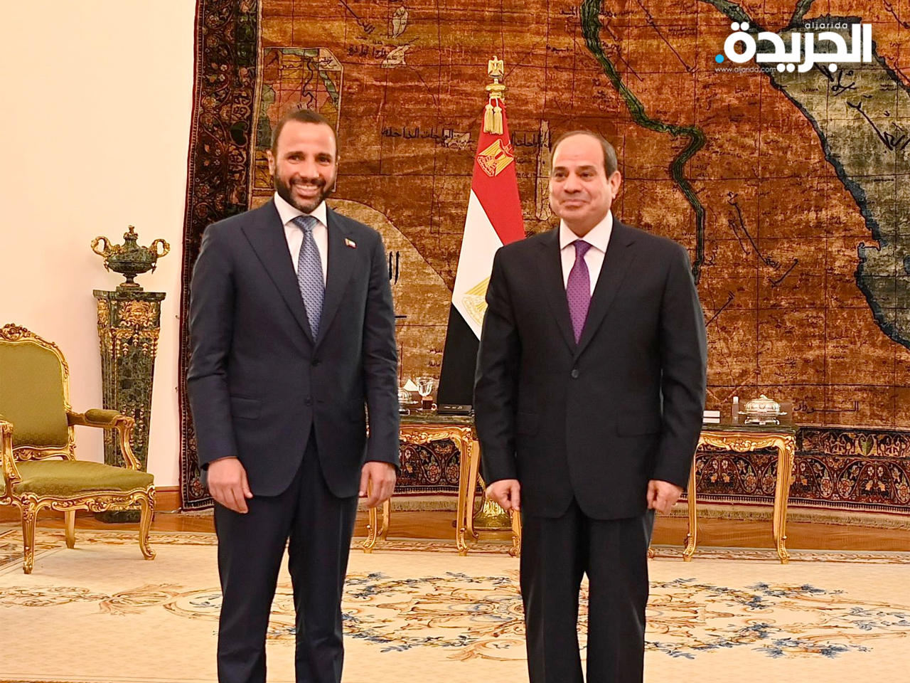 السيسي يستقبل الغانم في قصر الاتحادية