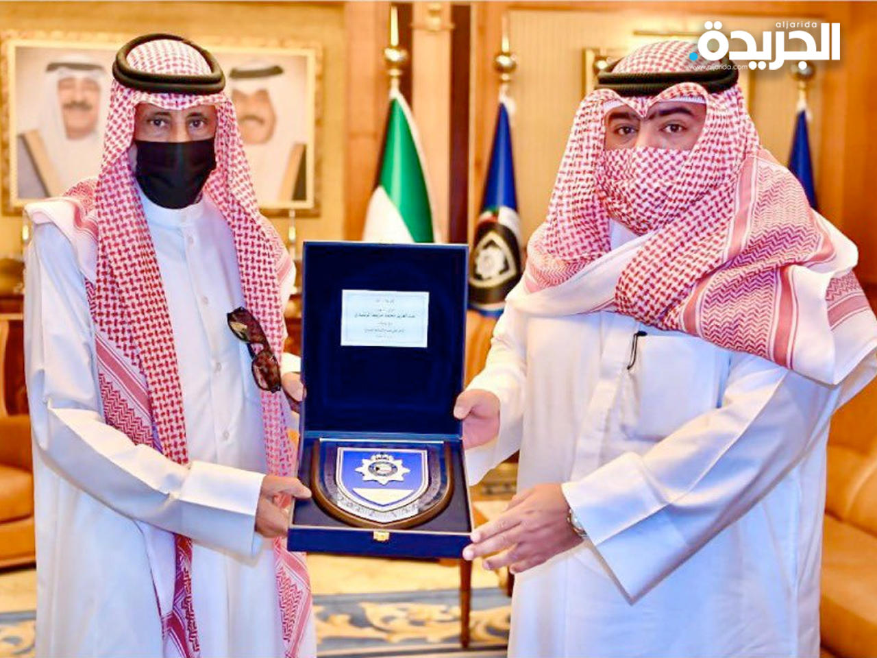 العلي يستقبل أسرة شهيد الواجب الشرطي عبدالعزيز الرشيدي