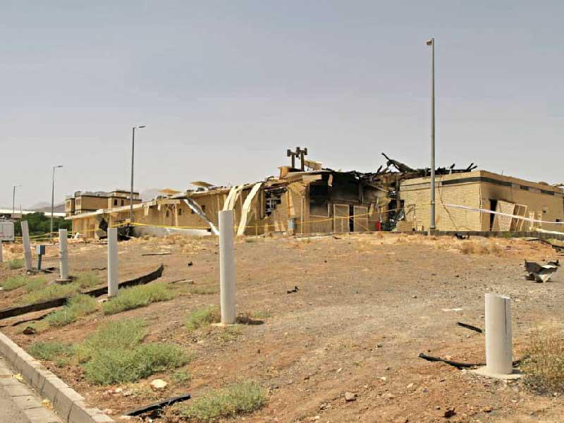 آثار تفجير منشأة «نطنز» الإيرانية النووية n
