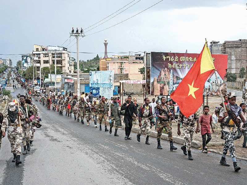 جانب من القوات العسكوية في «تيغراي»n