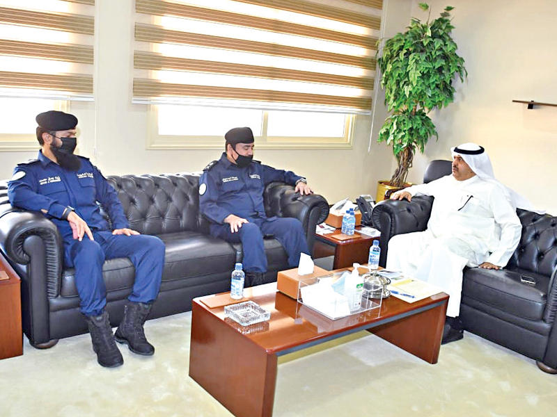 محافظ حولي علي الأصفر خلال اللقاء أمسn