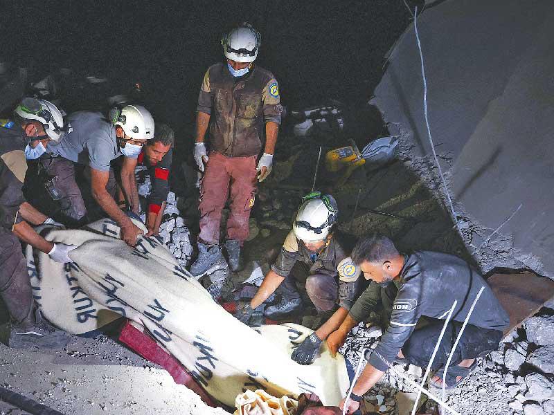 قصف  على إدلب