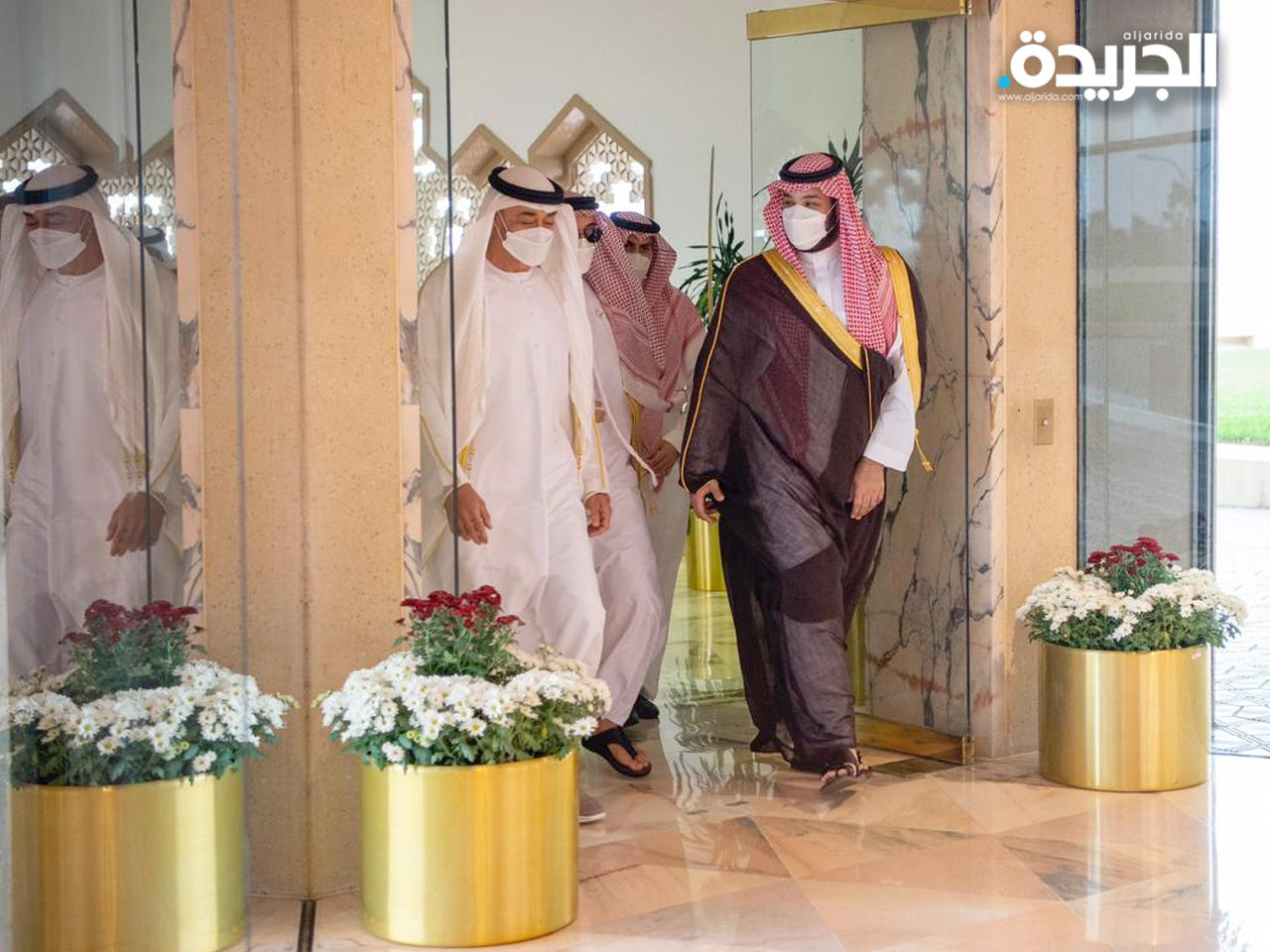 الأمير محمد بن سلمان يستقبل محمد بن زايد