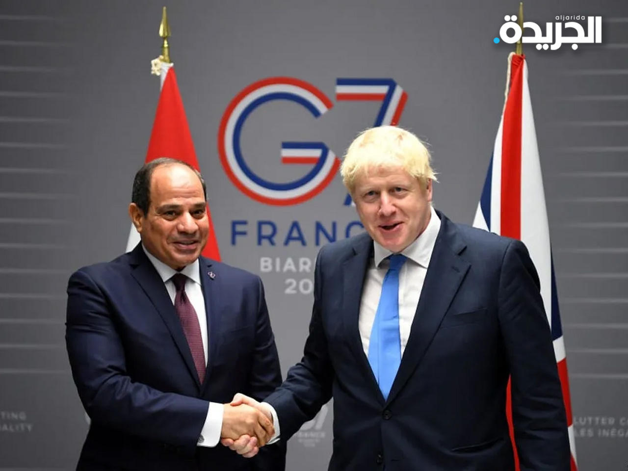 عبدالفتاح السيسي وبوريس جونسون