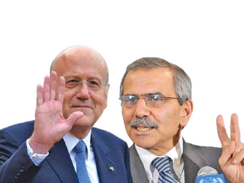 نواف سلام -  رئيس الحكومة اللبناني السابق نجيب ميقاتي