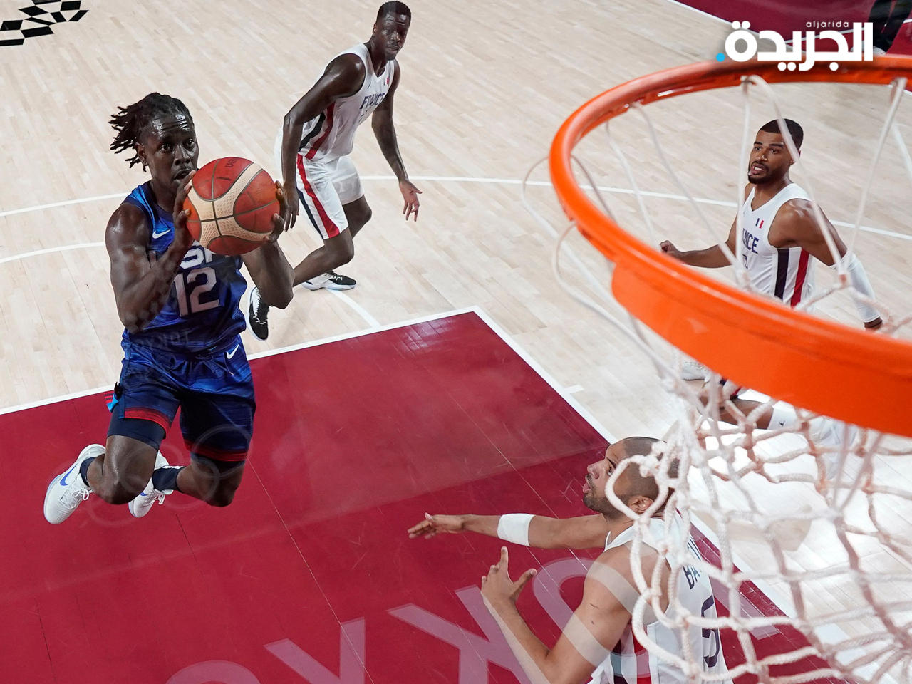الفريق الأمريكي لكرة السلة للرجال يسقط أمام فرنسا