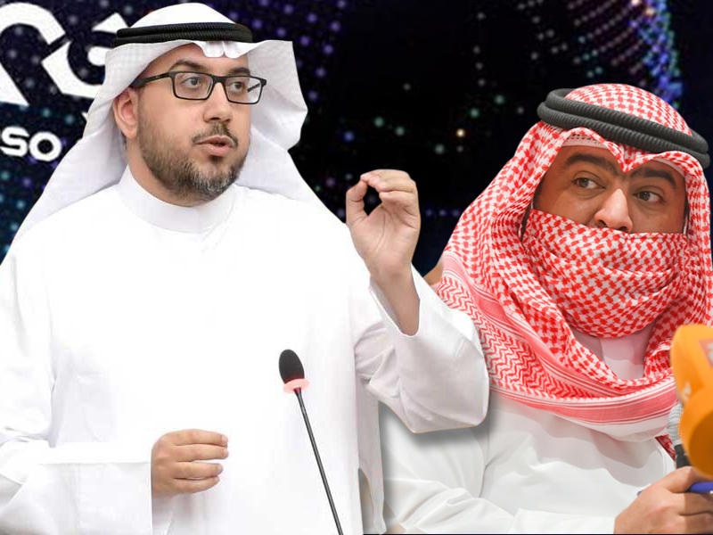 وزير الداخلية الشيخ ثامر العلي- النائب أسامة الشاهين