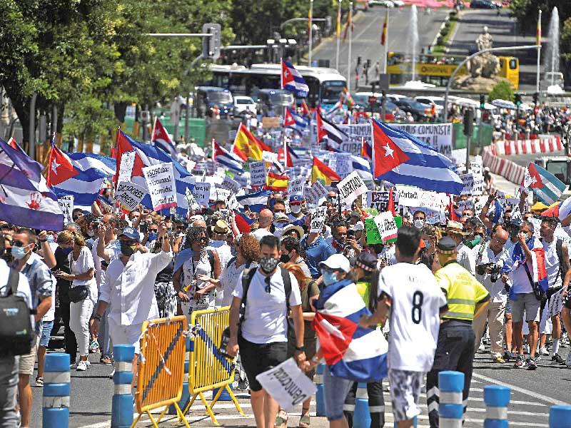 تظاهرات كوبا