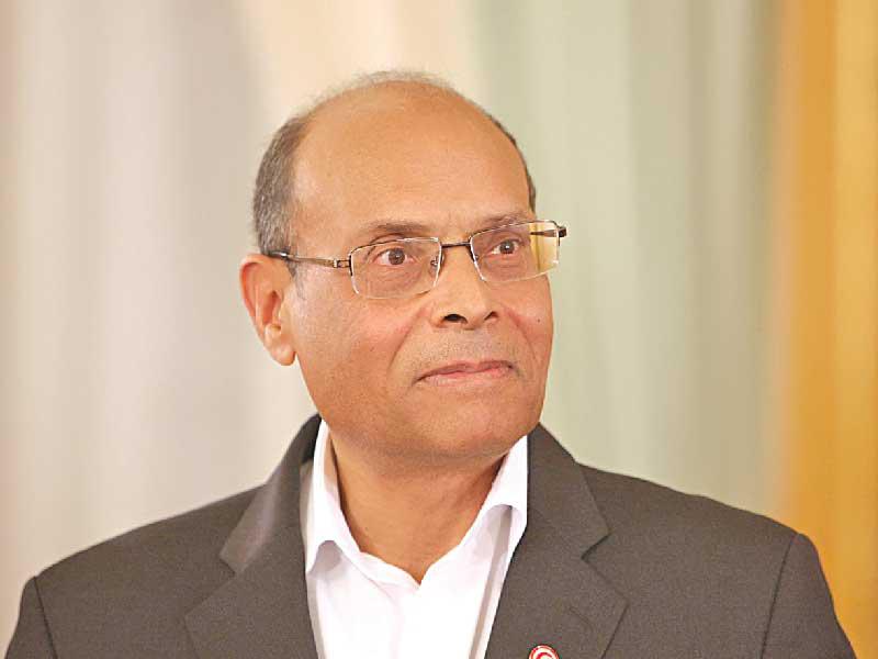 الرئيس التونسي السابق منصف المرزوقي