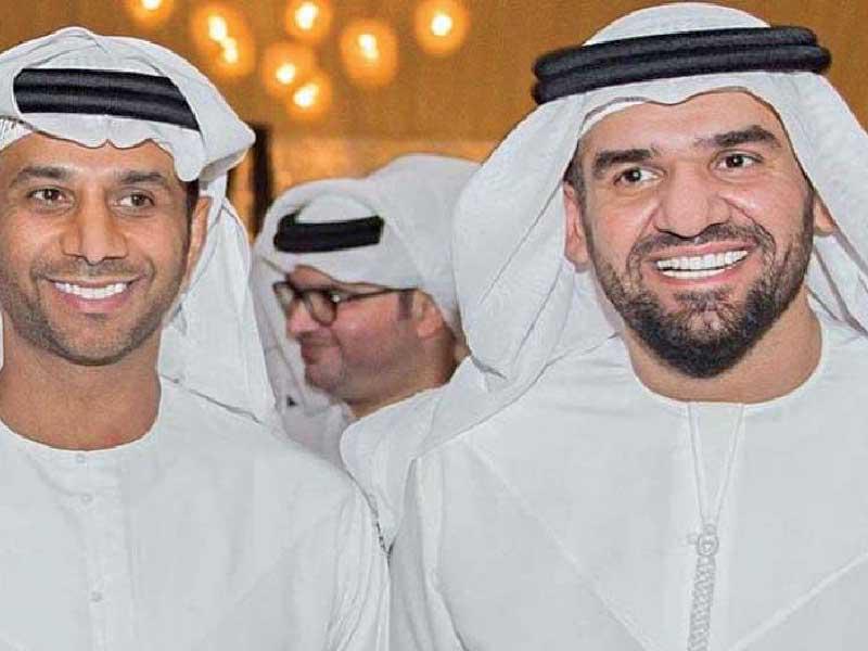 الفنان الإماراتي فايز السعيد و الفنان الإماراتي حسين الجسمي