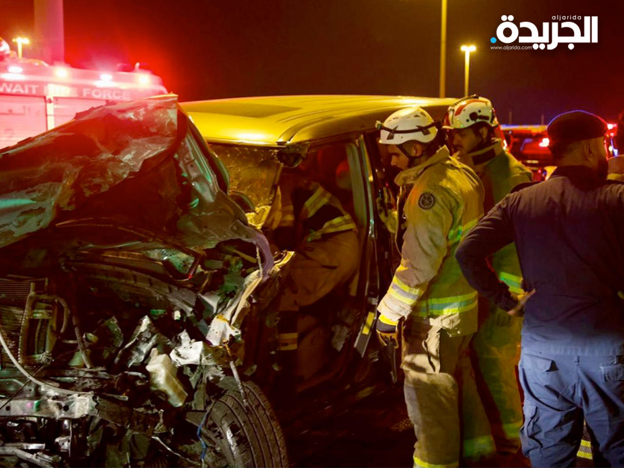 وفاة 3 أشخاص وإصابة آخر في حادث مروع