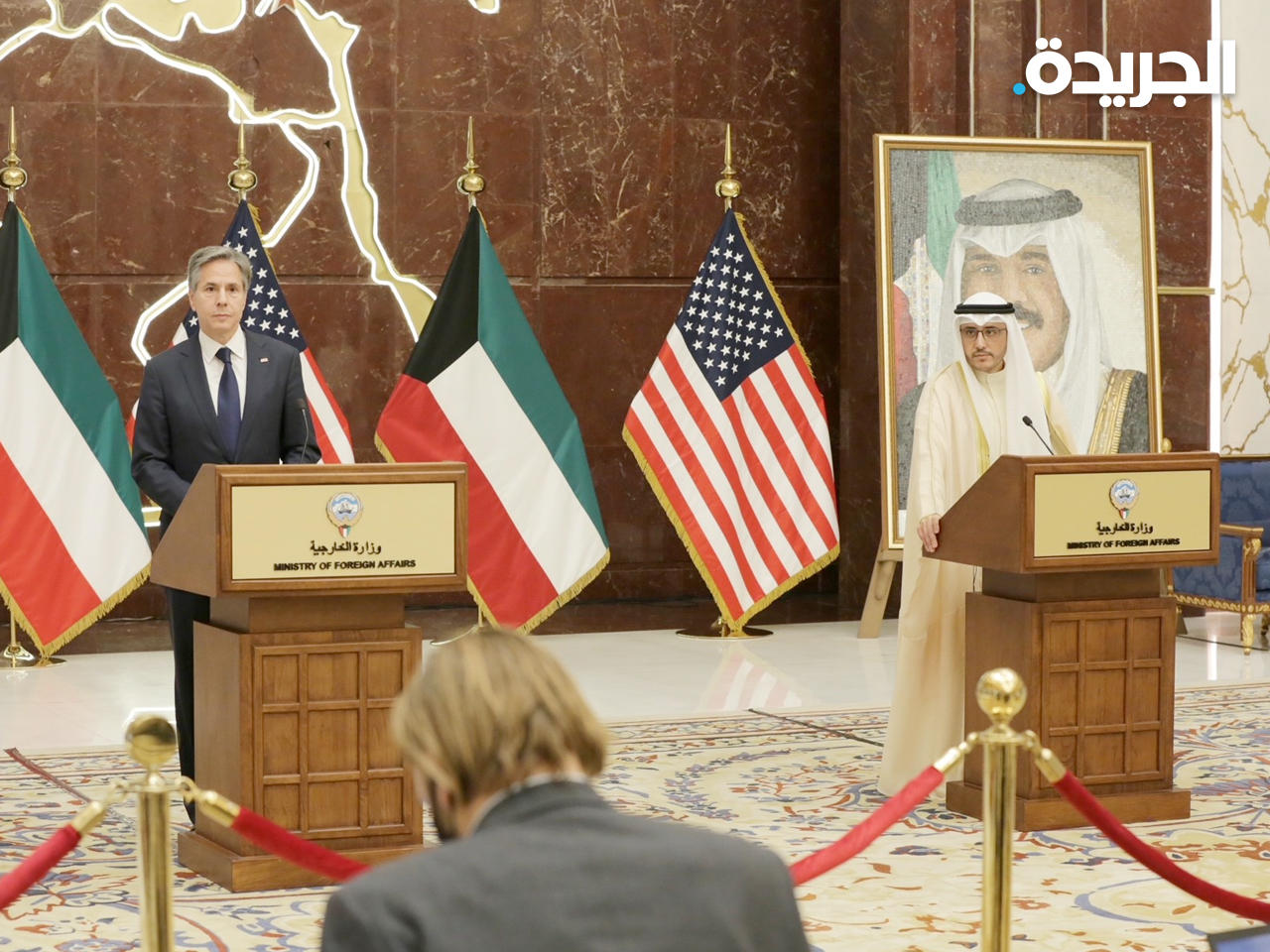 جانب من المؤتمر الصحافي