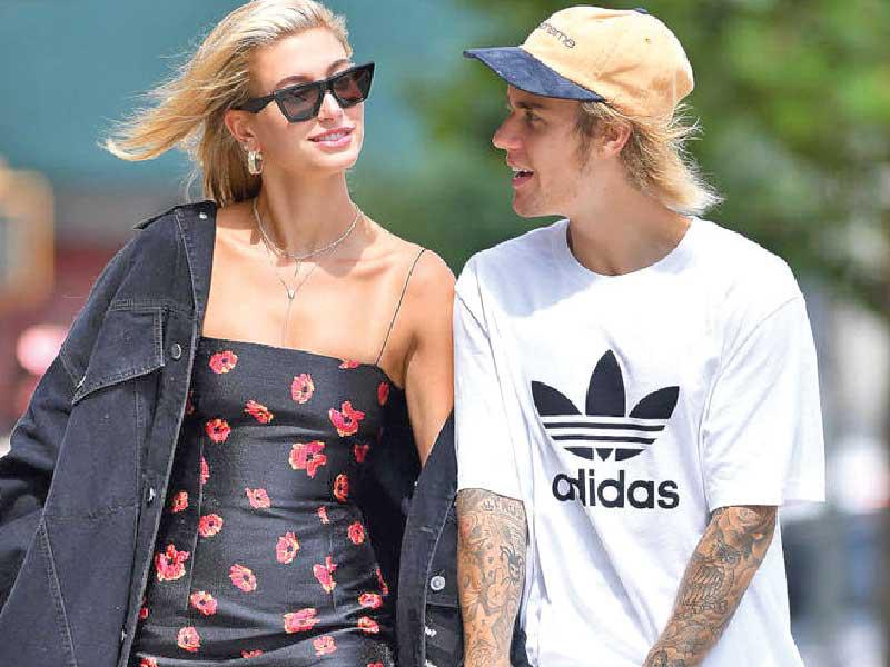 المغني جاستن بيبر وزوجته