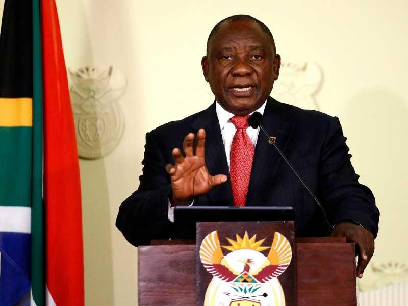 الرئيس الجنوب إفريقي سيريل رامافوزا