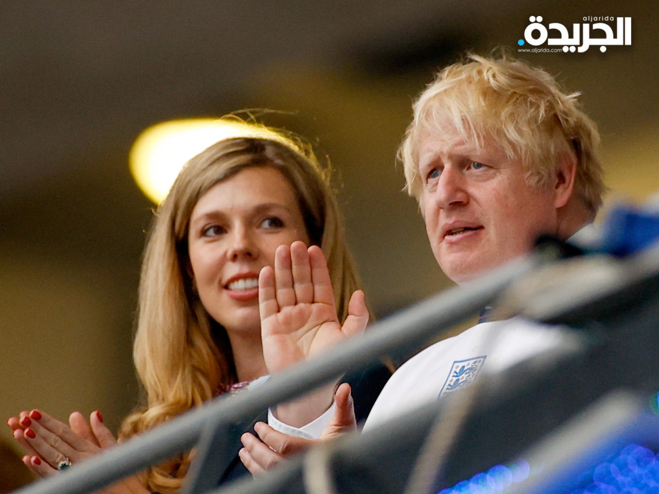 رئيس الوزراء بوريس جونسون وقرينته كاري