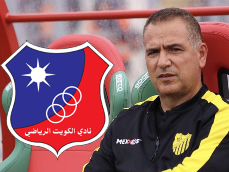  مدرب الفريق الأول لكرة القدم بنادي الكويت ، التونسي فتحي الحبال
