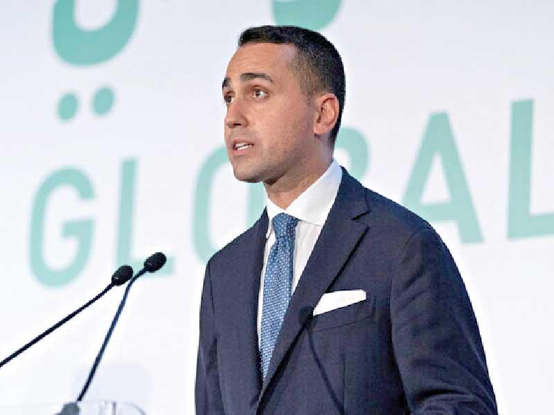 وزير الخارجية الإيطالي، لويجي دي مايو