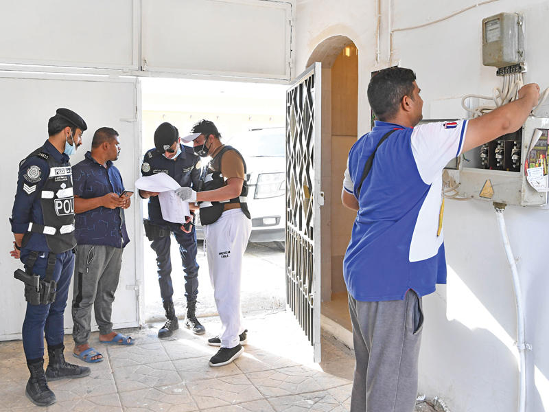 جانب من قطع التيار عن المخالفين