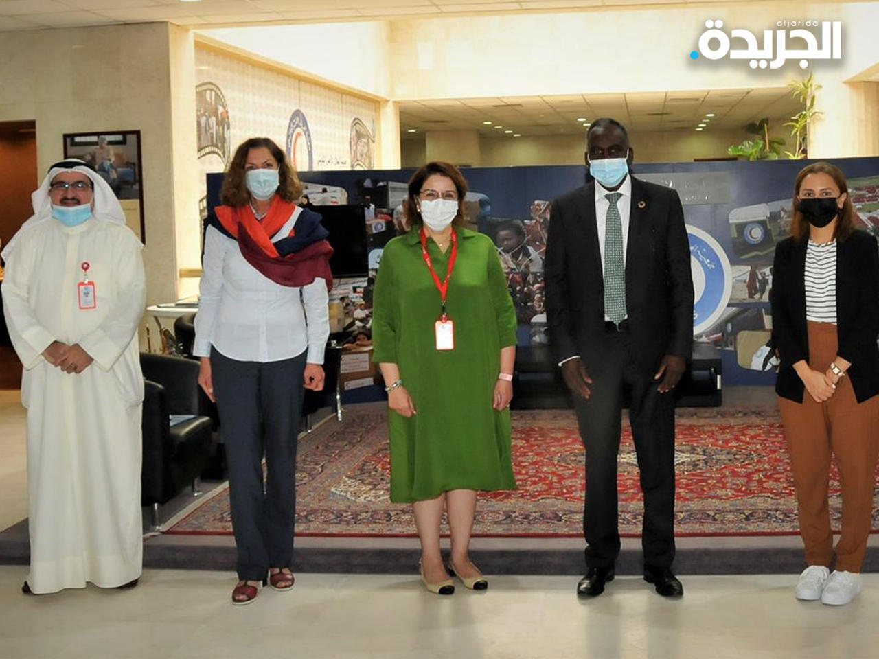 ممثل منظمة الأمم المتحدة للطفولة في دول الخليج عقب لقائه فريق الهلال الأحمر