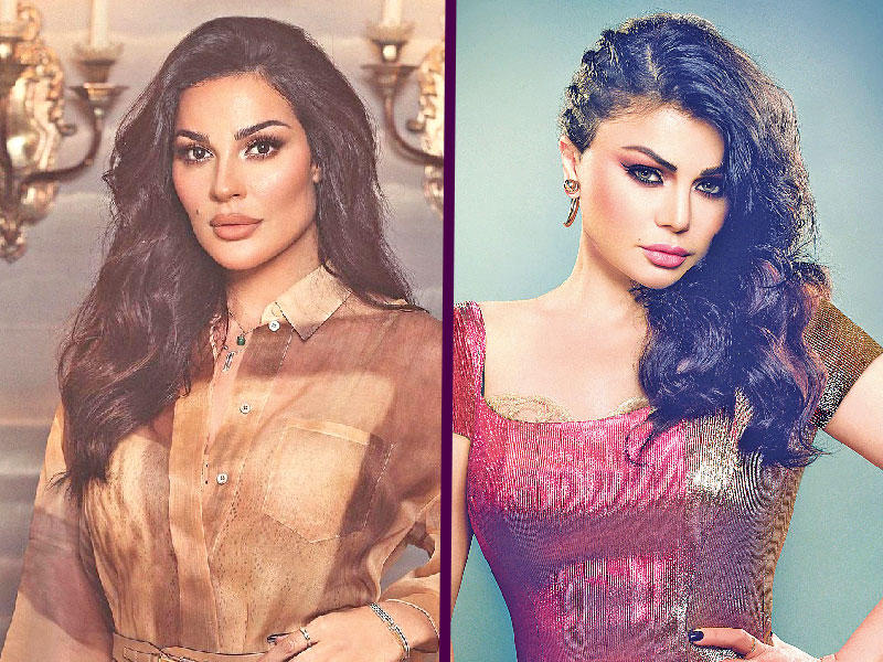 الفنانة هيفاء وهبي - الفنانة نادين نسيب نجيم