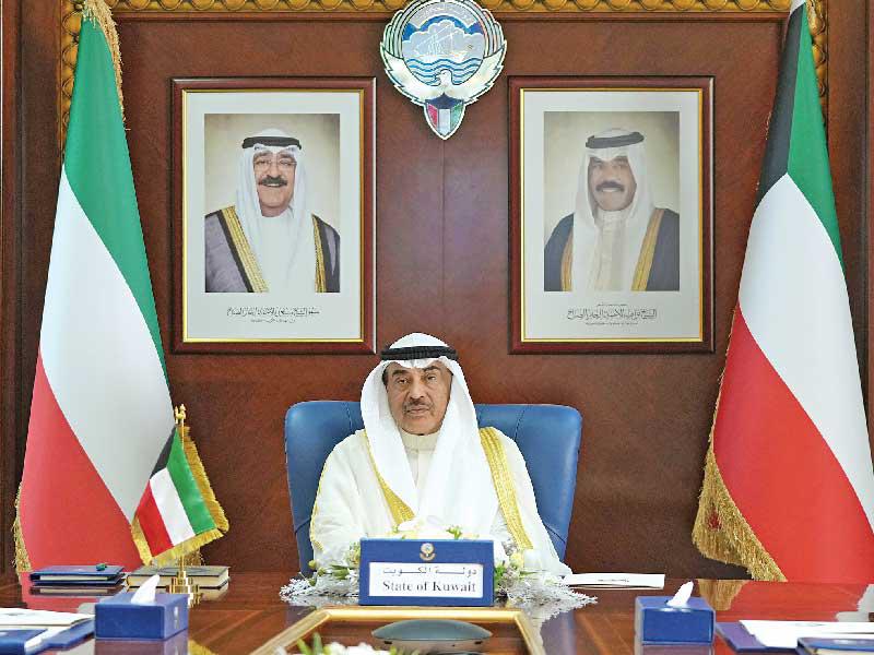 الخالد خلال مشاركته في مؤتمر دعم لبنان t(كونا)