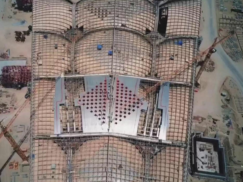 احد أجنحة المشروع من الأعلى