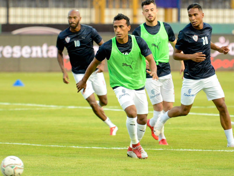 جانب من تدريب الزمالك