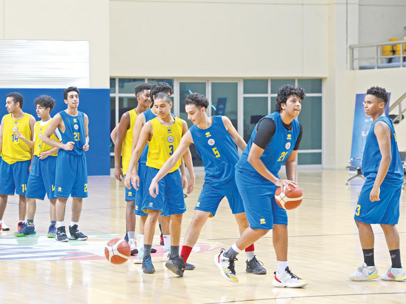 تدريب سابق لمنتخب ناشئي السلة