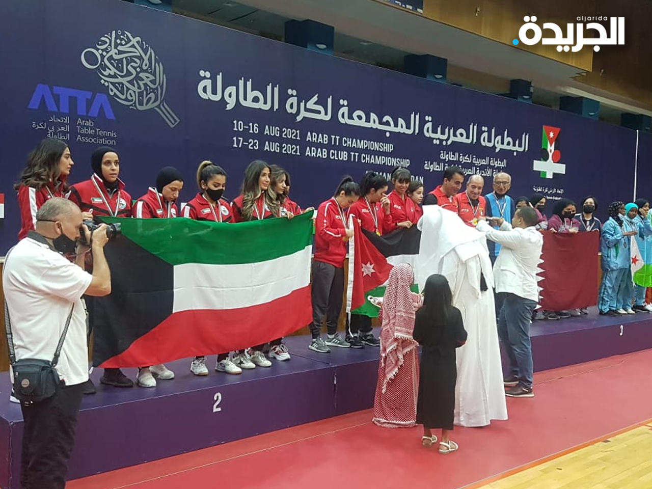 فضية وثلاث برونزيات للكويت في البطولة العربية لكرة الطاولة
