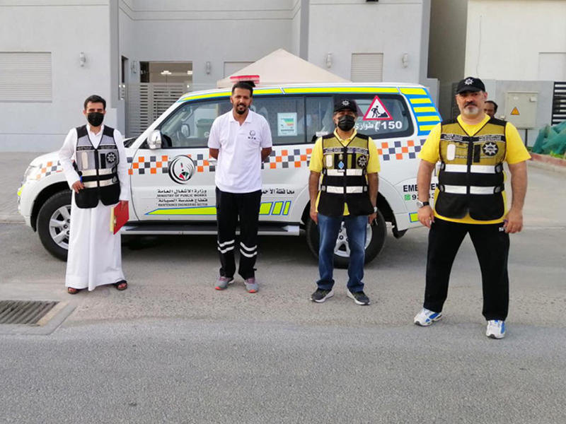  فريق الضبطية القضائية خلال الحملة