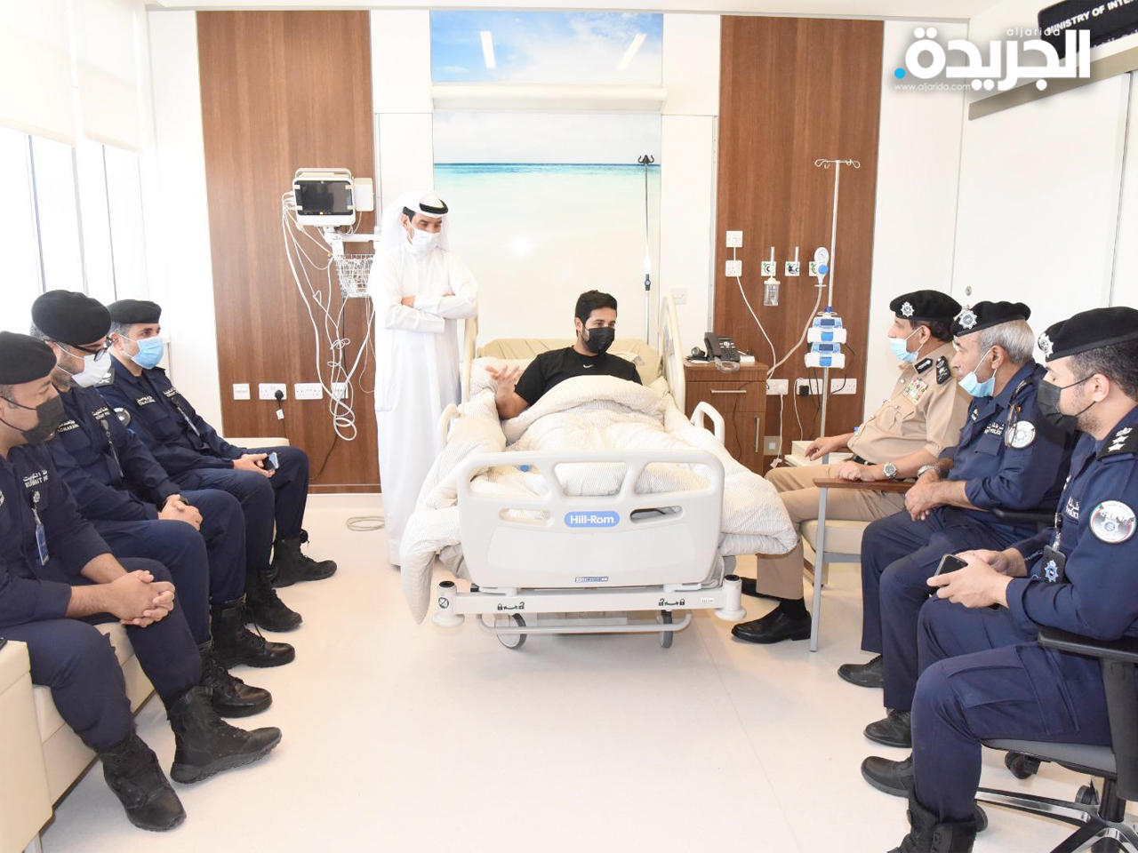 النهام متفقداً المصاب