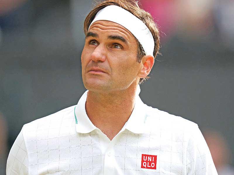 نجم كرة المضرب السويسري روجيه فيدرر