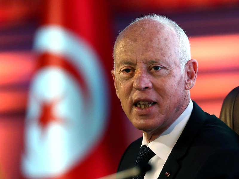 رئيس الجمهورية التونسي قيس سعيد 