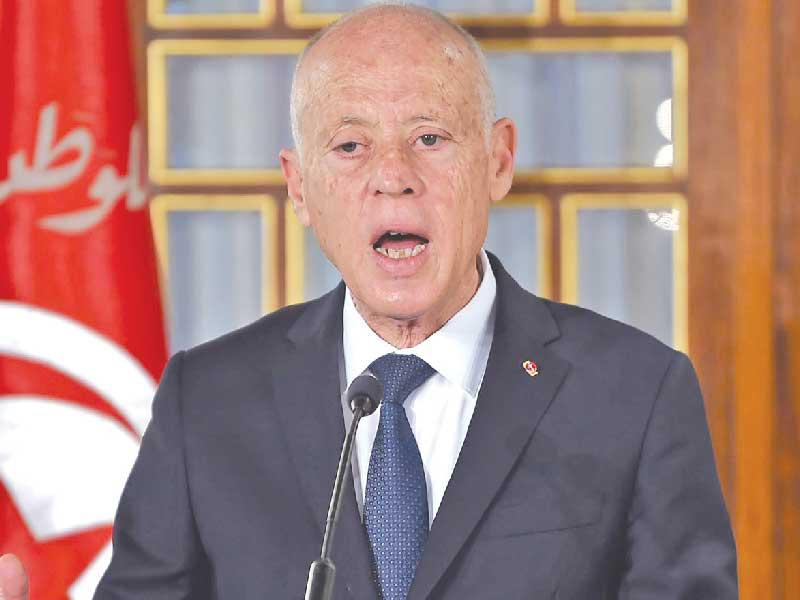  رئيس الجمهورية التونسي قيس سعيد 