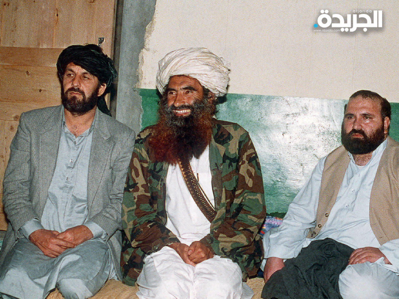 تم تشكيل شبكة حقاني من قبل جلال الدين حقاني (وسط)، الذي برز في الثمانينيات بقتاله السوفييت