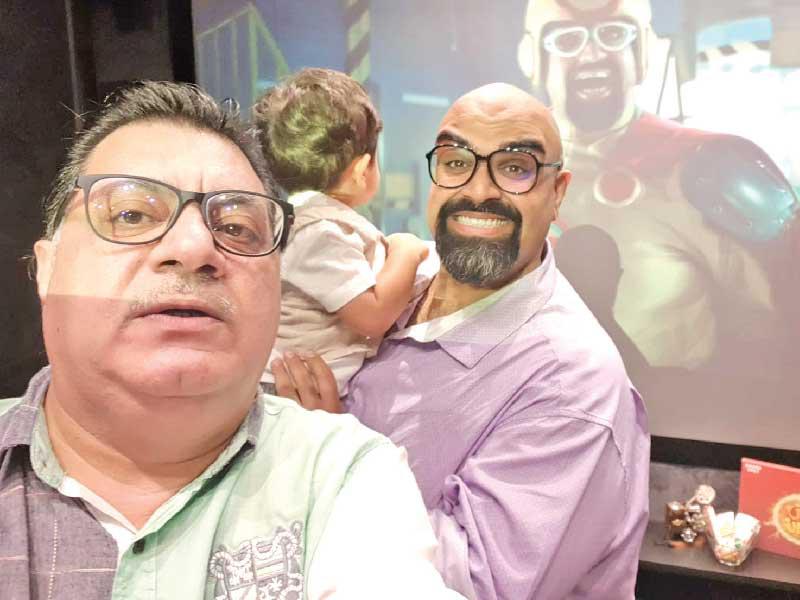 حسن إبراهيم وبشار الجزاف في العرض الخاص للفيلم