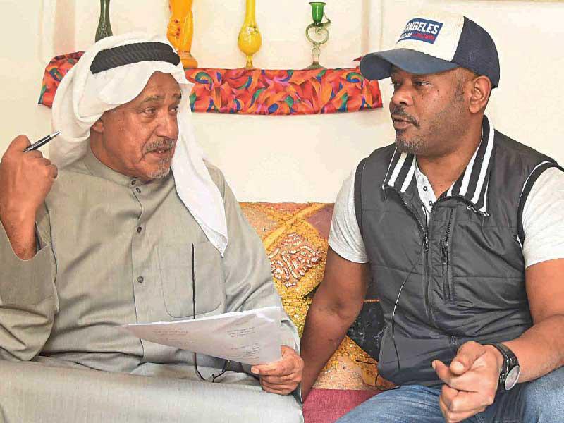 محمد دحام مع جاسم النبهان