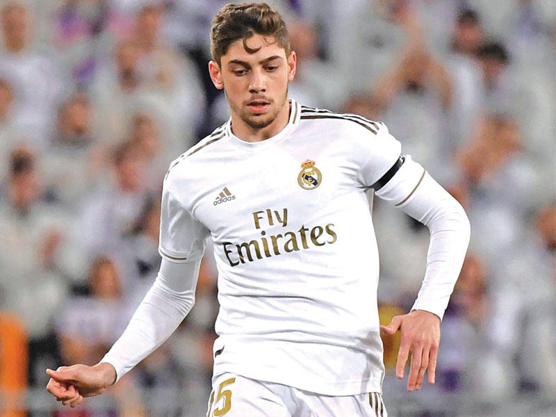 لاعب وسط ريال مدريد فيديريكو فالفيردي 