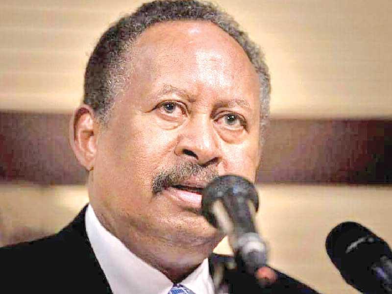 رئيس الوزراء السوداني عبدالله حمدوك