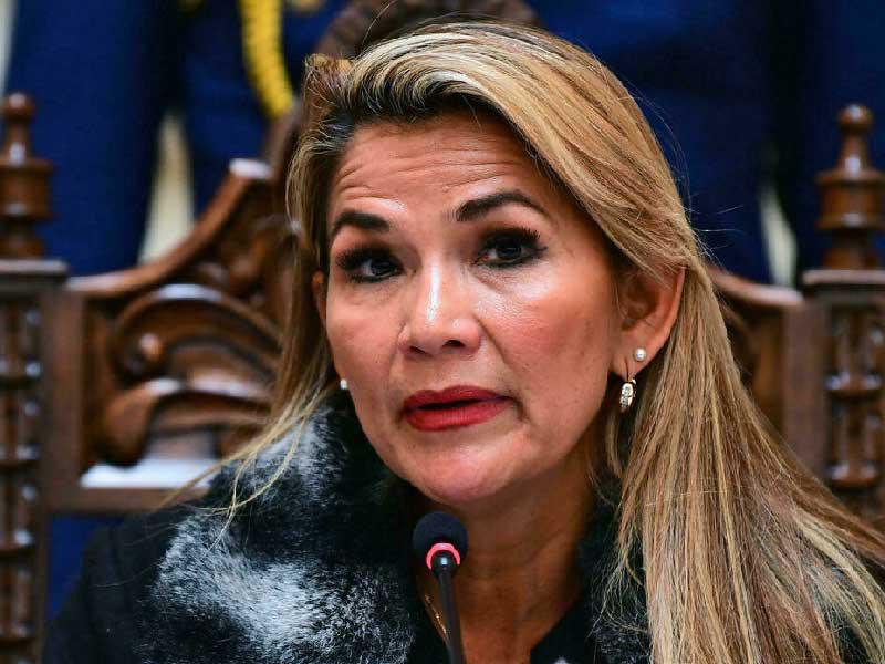 الرئيسة البوليفية السابقة جانين آنييز