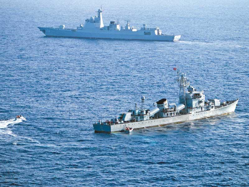 السفن الصينية في جزر بحر الصين الجنوبي