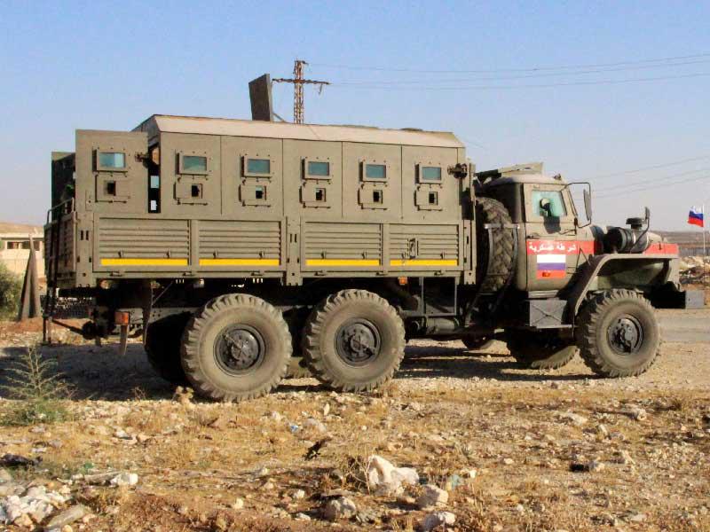 سيارة عسكرية تابعة للجيش الروسي